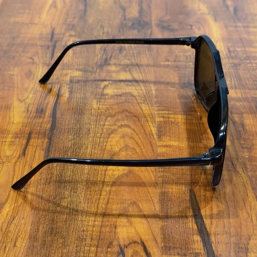 Vintage KISS KS-143HP Black On Black Aviator Style Sunglasses - NOS - New!